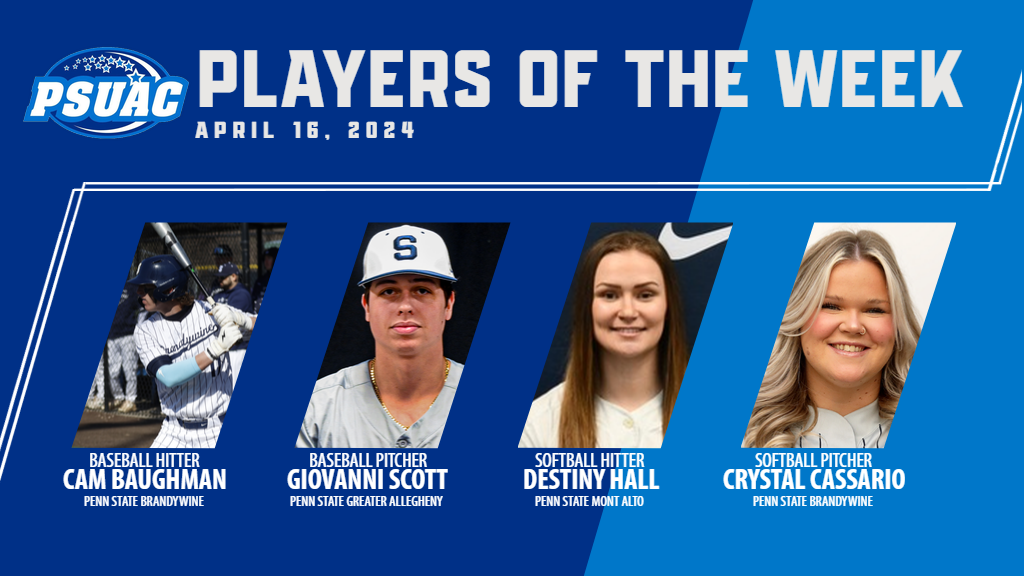 Scott Goes Back to Back for PSUAC Pitcher of the Week