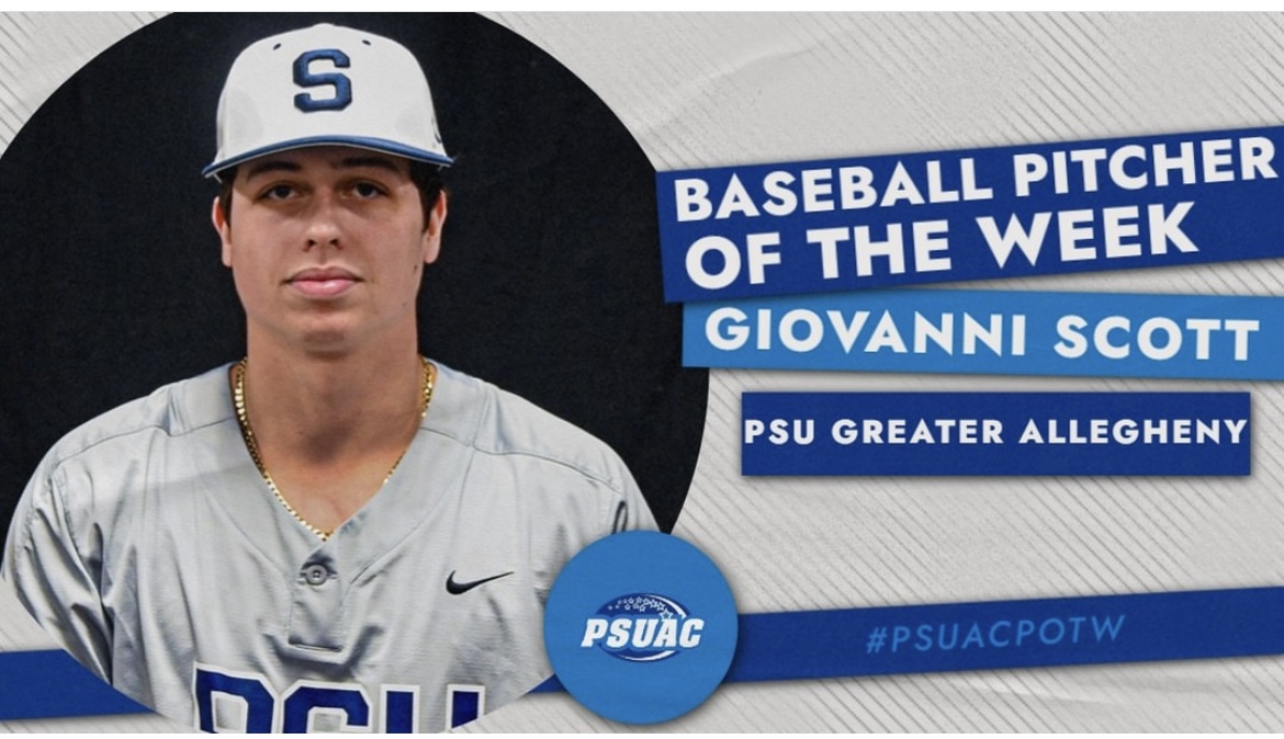 Scott Wins Conference Pitcher of the Week