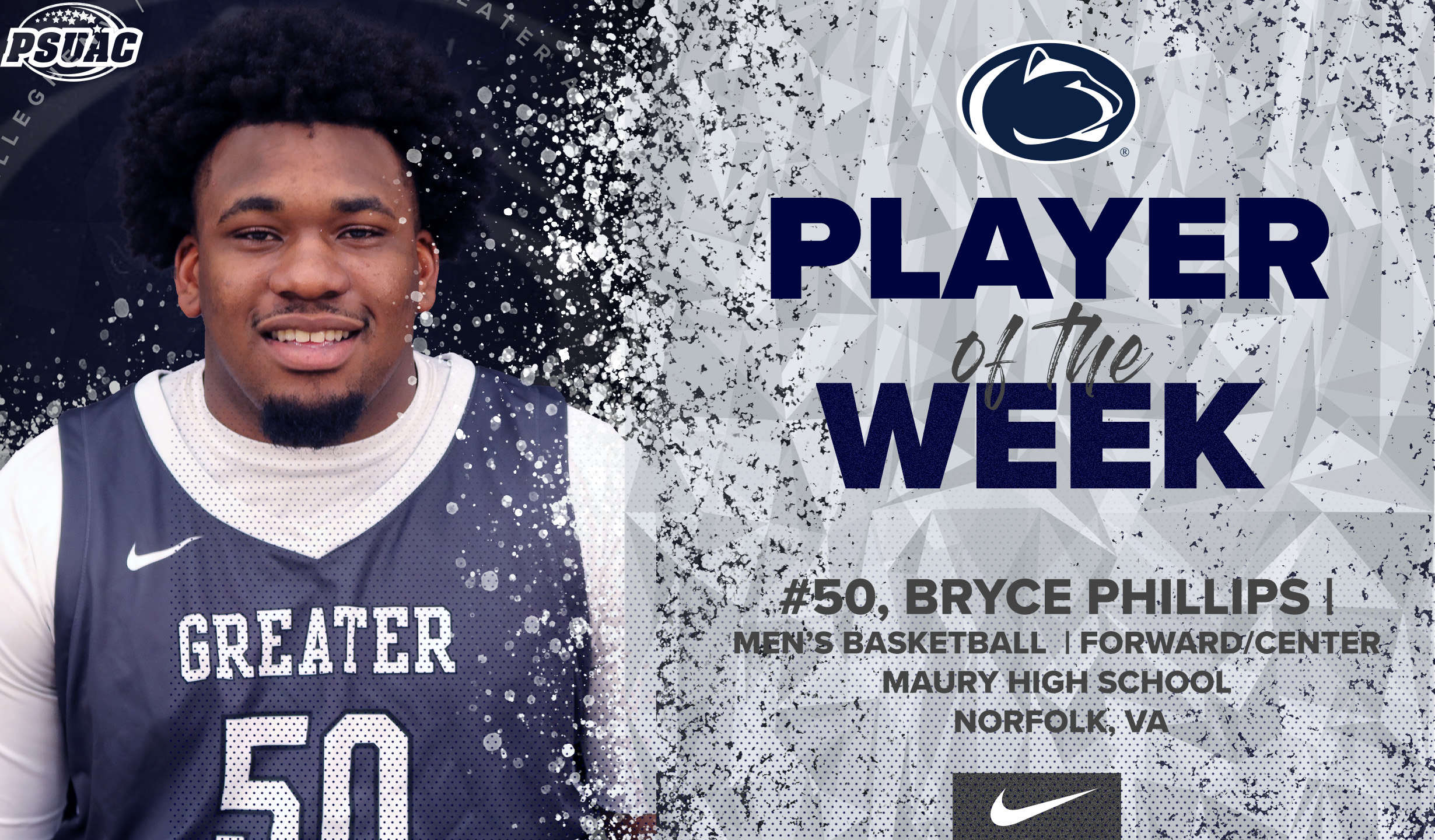 Phillips Takes Men's PSUAC Player of the Week