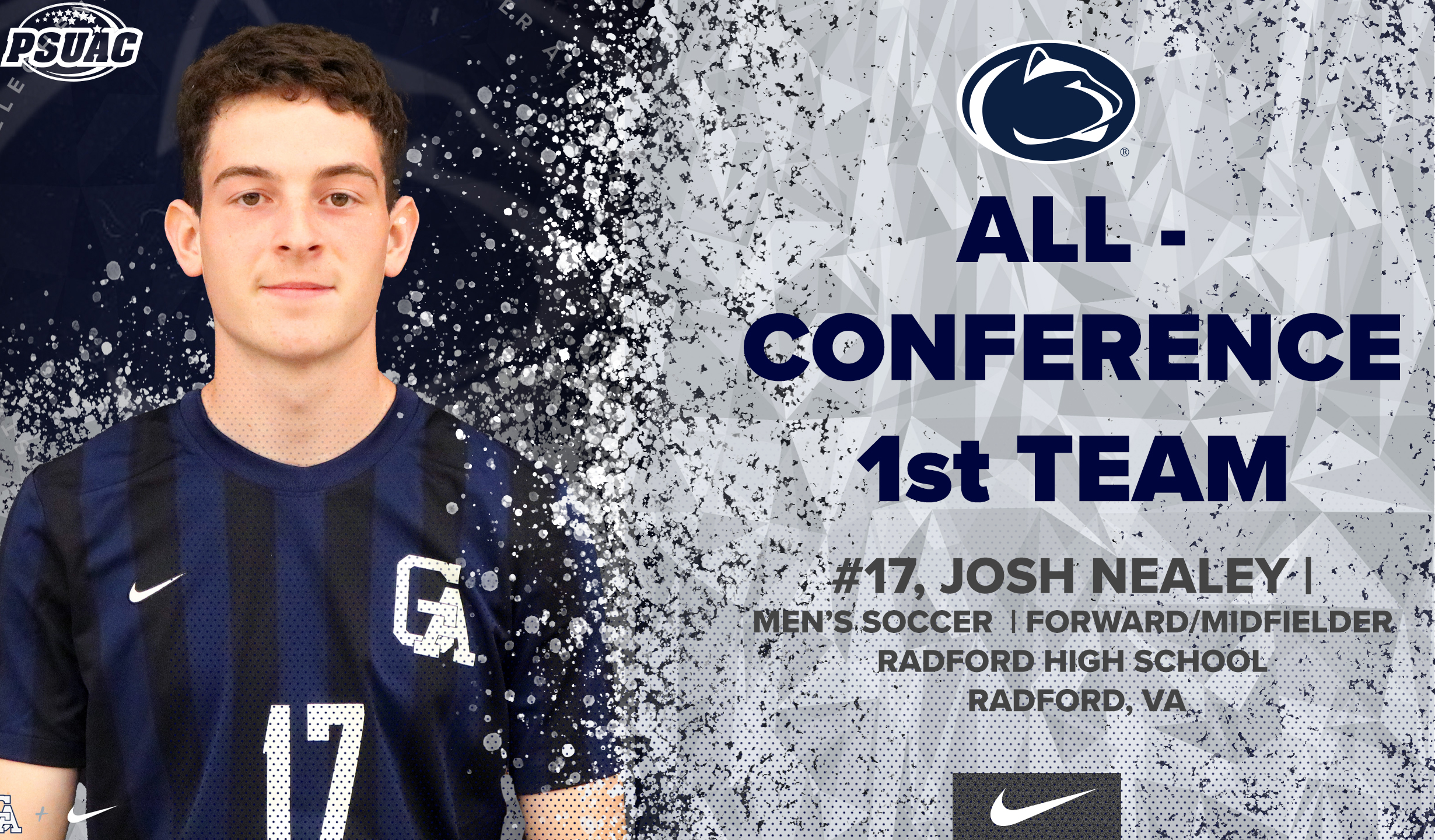 Nealey Goes 1st Team All PSUAC, 5 Others Honored